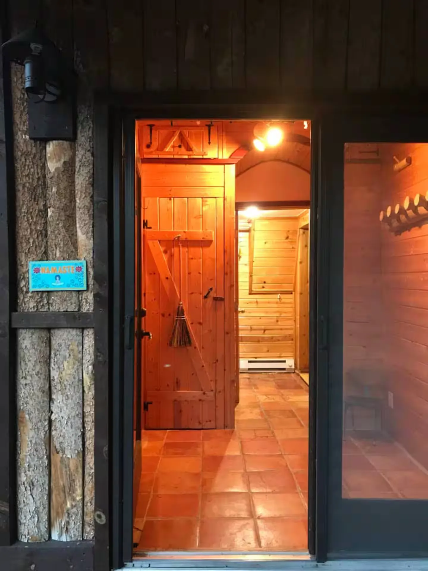 The mudroom entry for boots and gear.
