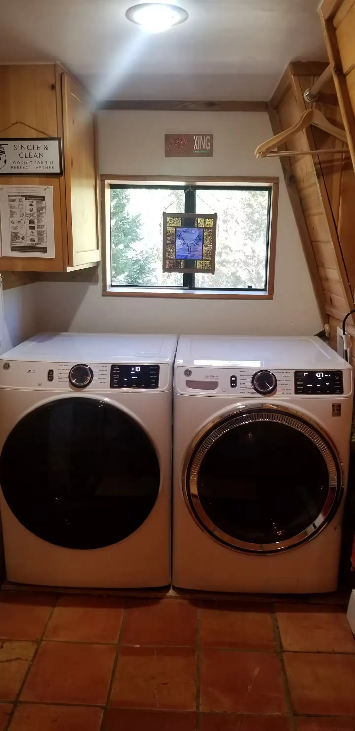 In-unit washer and dryer.